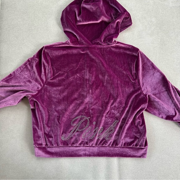 Victoria’s Secret PINK velour shine matching lounge set. Top XXL. Bottom… - Picture 6 of 16